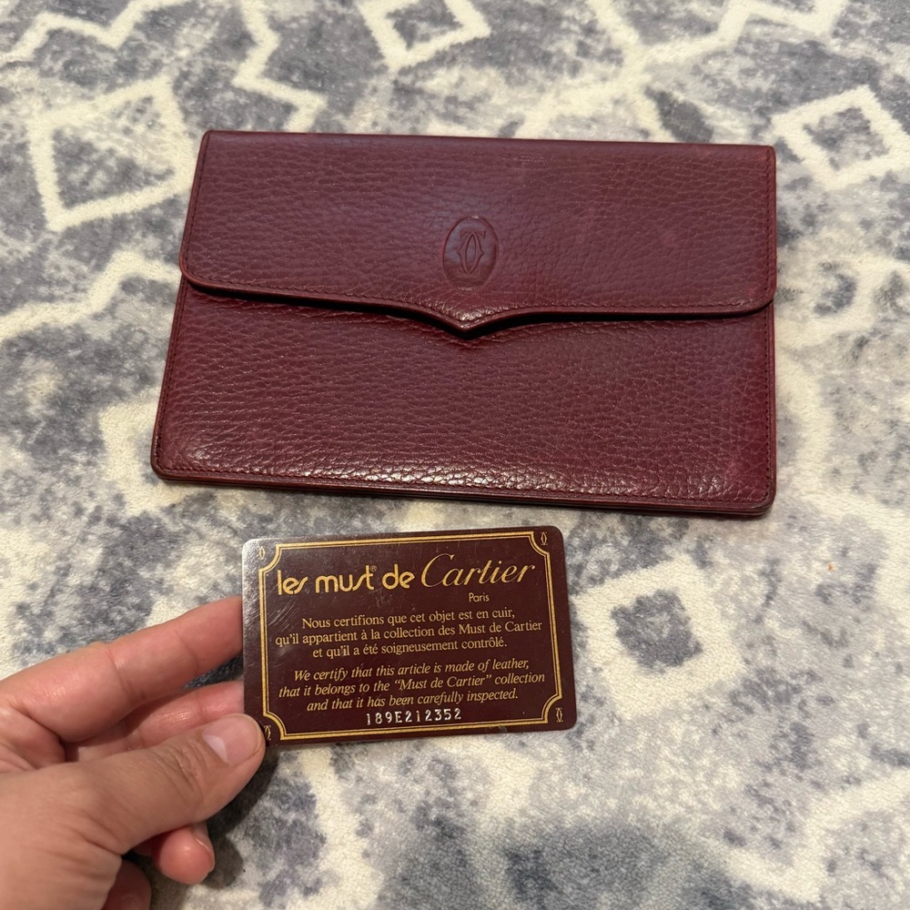 EUC Cartier mast line Leather waist pouch